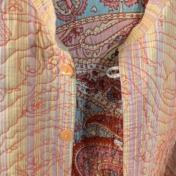 Vintage Paisley Quilted Women's Jacket - Picture 4 of 5